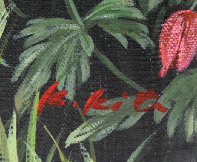 北久美子「三渓園（横浜市）」油絵・P10号 絵画買取・販売の小竹美術