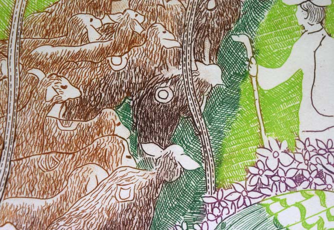 小池暢子「坂道」銅版画 絵画買取・販売の小竹美術