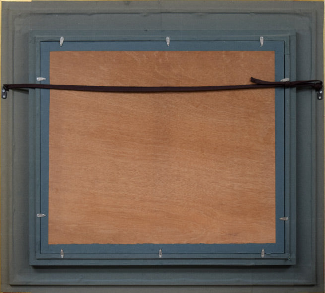 越澤満「秋の札幌資料館」油絵・F10号 絵画買取・販売の小竹美術