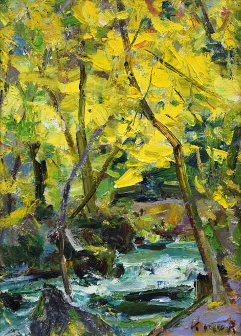 秋の奥入瀬渓流 絵画買取・販売の小竹美術