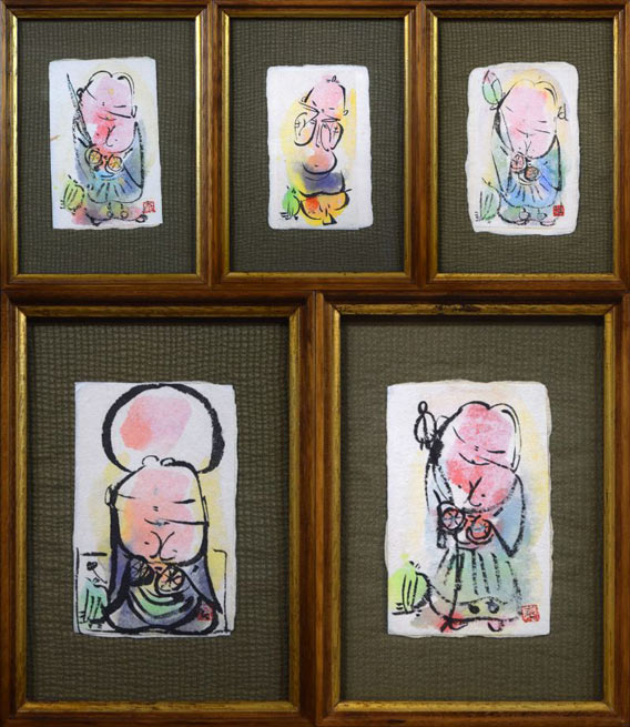 成田泰明「五窓作品1」墨彩画 絵画買取・販売の小竹美術