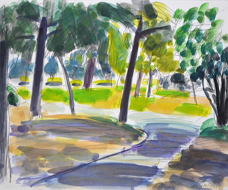 西谷勝輝「廣島の風景」水彩画 絵画買取・販売の小竹美術