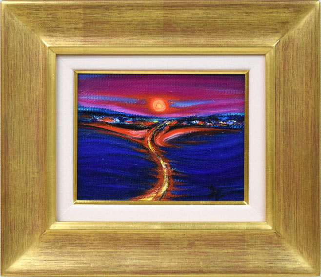 大谷久子「赤い壺・かいがら菊」油絵・P10号 絵画買取・販売の小竹美術