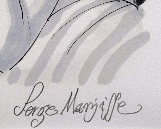 サージ マルジス(Serge Marjisse)「Les Confidences」リトグラフ 絵画