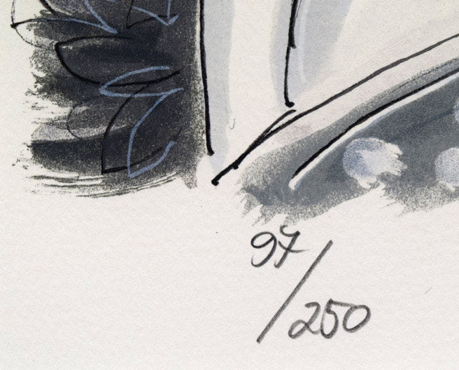 サージ マルジス(Serge Marjisse)「Les Confidences」リトグラフ 絵画