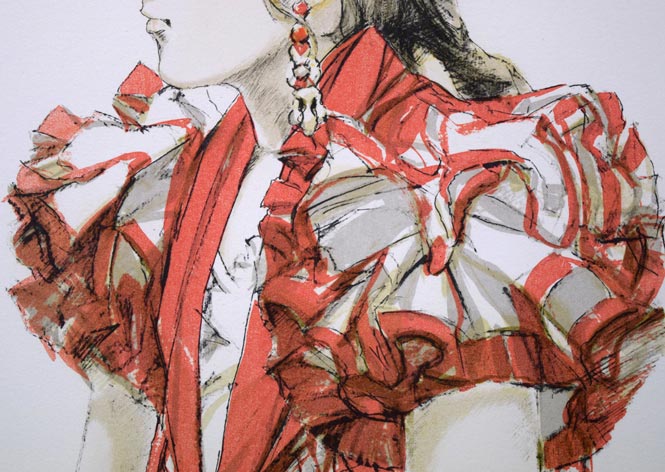 斎藤三郎「少女マリア」リトグラフ 絵画買取・販売の小竹美術