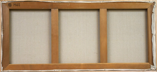 笹山峻弘[俊弘]「日本海冬景」油絵・変形40号 絵画買取・販売の小竹美術