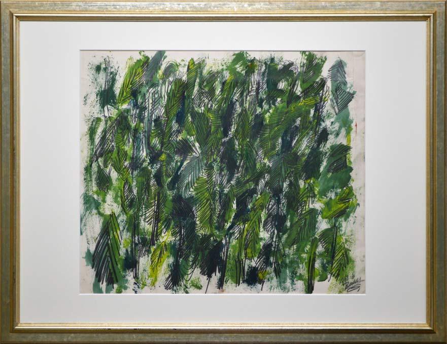 砂澤ビッキ「無題」油絵・F0号 絵画買取・販売の小竹美術