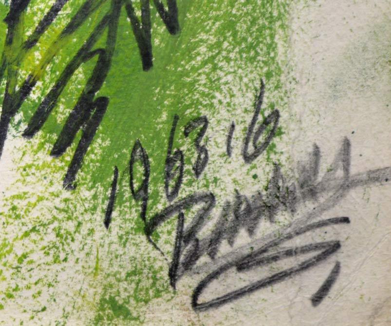 砂澤ビッキ「原生林」水彩画 絵画買取・販売の小竹美術