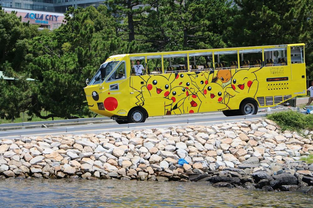 終了】水陸両用バス「スカイダック」×ピカチュウ | イベント | 江東