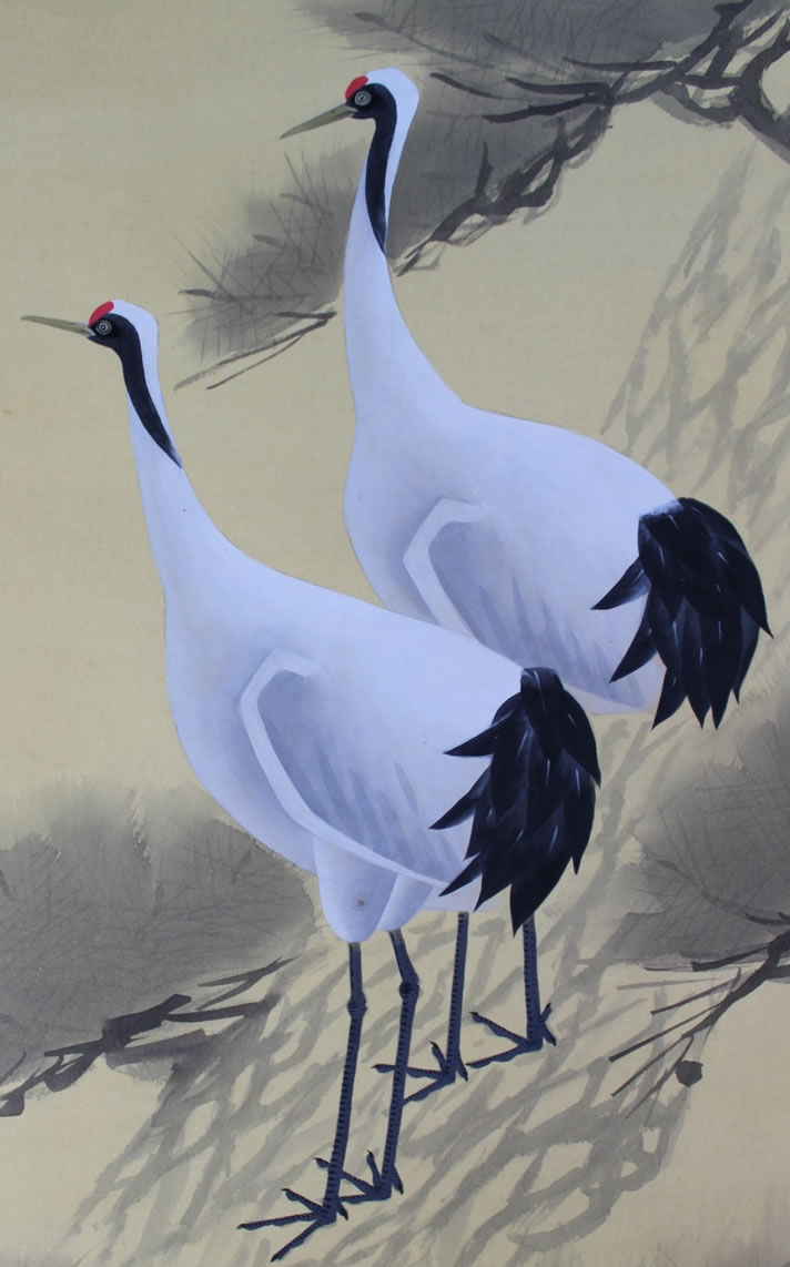 松上鶴｜新・古美術 高美堂（こうびどう）｜掛軸販売・通販・買取