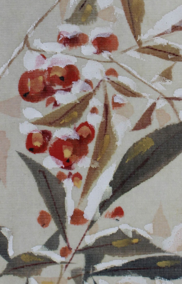 雪中南天小禽図｜新・古美術 高美堂（こうびどう）｜掛軸販売・通販