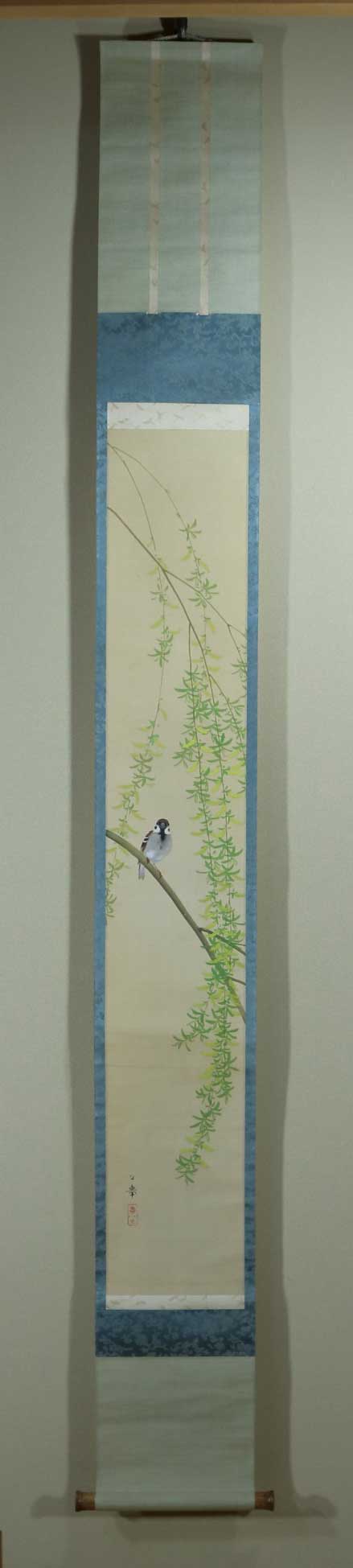 柳花小禽｜新・古美術 高美堂（こうびどう）｜掛軸販売・通販・買取