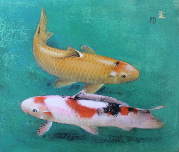 ⭐︎【豪品】⭐︎鯉の絵画 美品 匿名購入可能 鯉｜新・古美術 高美堂