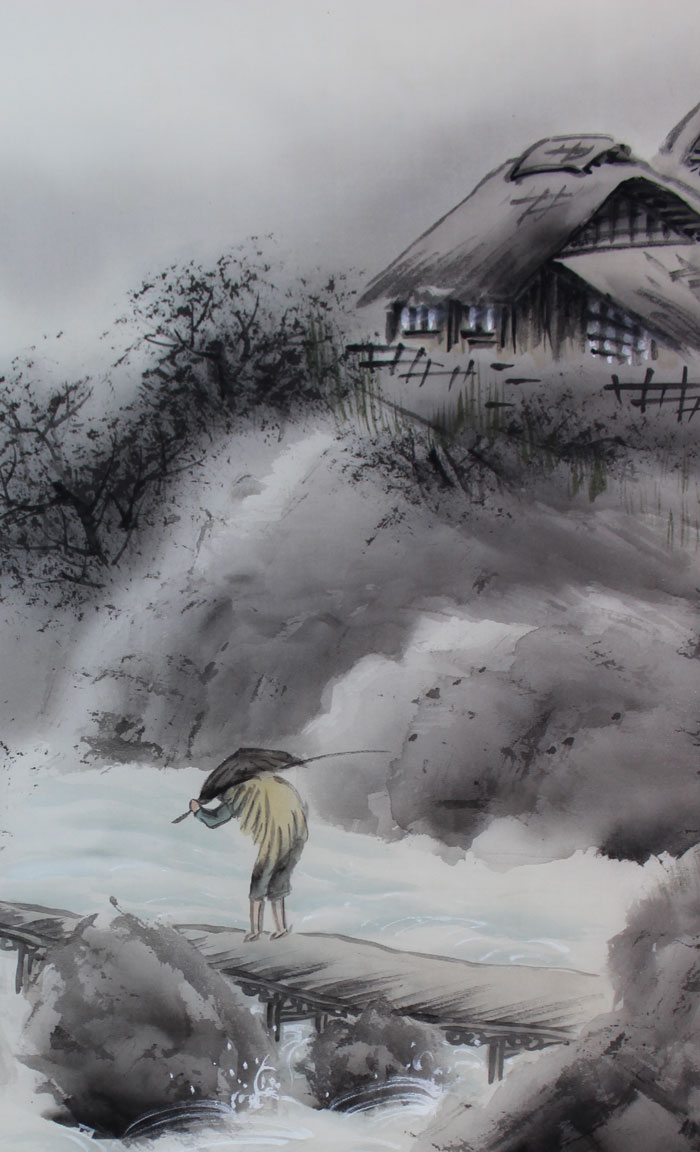 渓流山水｜新・古美術 高美堂（こうびどう）｜掛軸販売・通販・買取