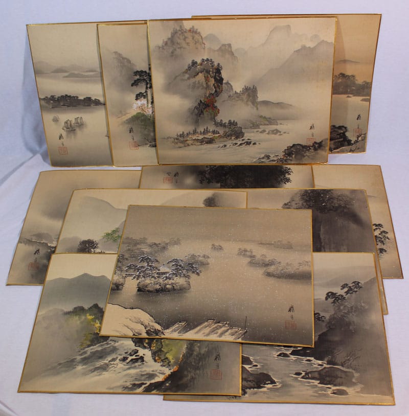 山水各種（まくり12枚）｜新・古美術 高美堂（こうびどう）｜掛軸販売