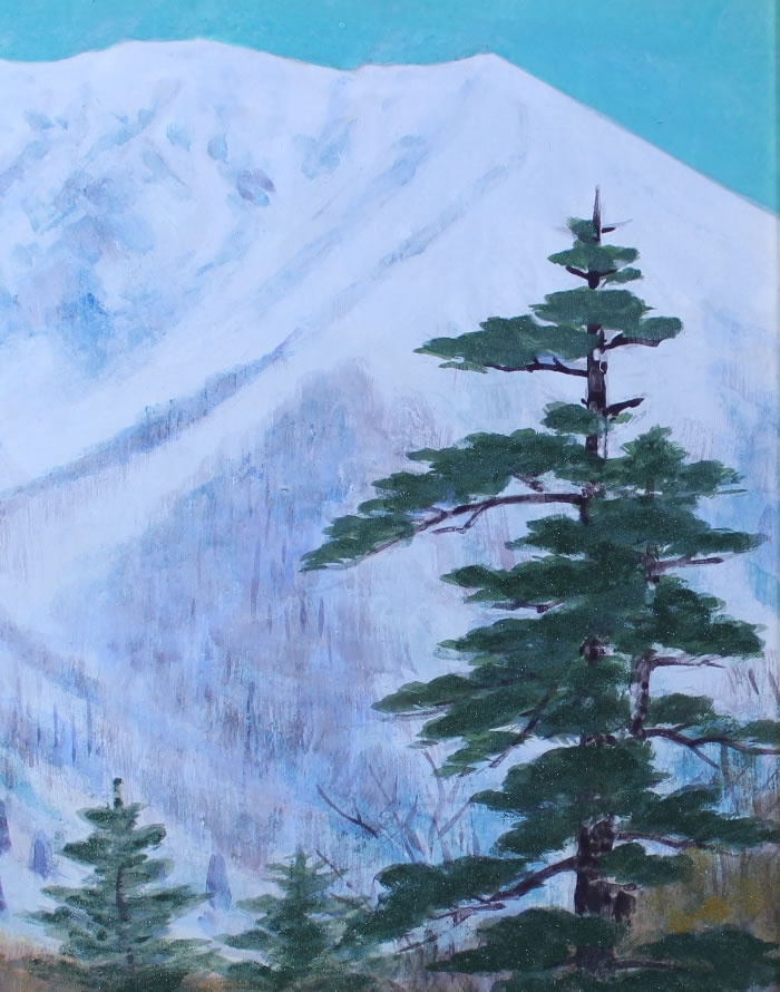 雪の大山｜新・古美術 高美堂（こうびどう）｜掛軸販売・通販・買取