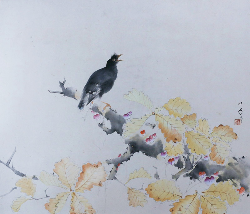 霜葉叭々鳥（ソウヨウハハチョウ）｜新・古美術 高美堂（こうびどう