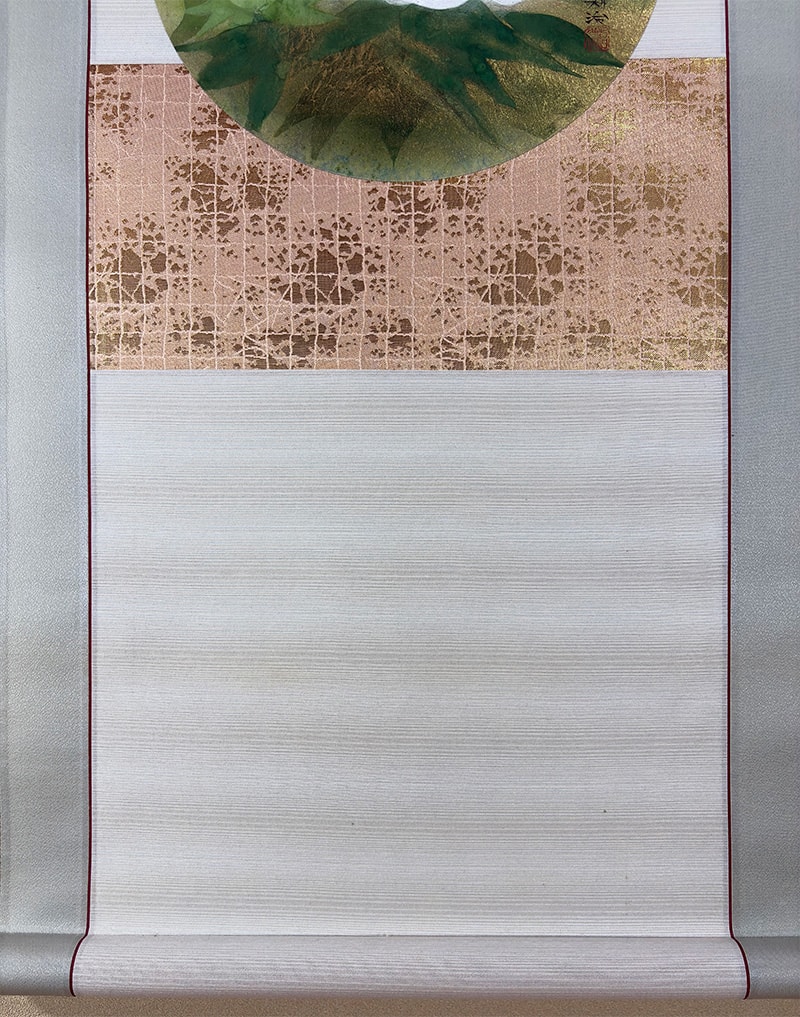 円装牡丹（ミニ掛軸）｜新・古美術 高美堂（こうびどう）｜掛軸販売