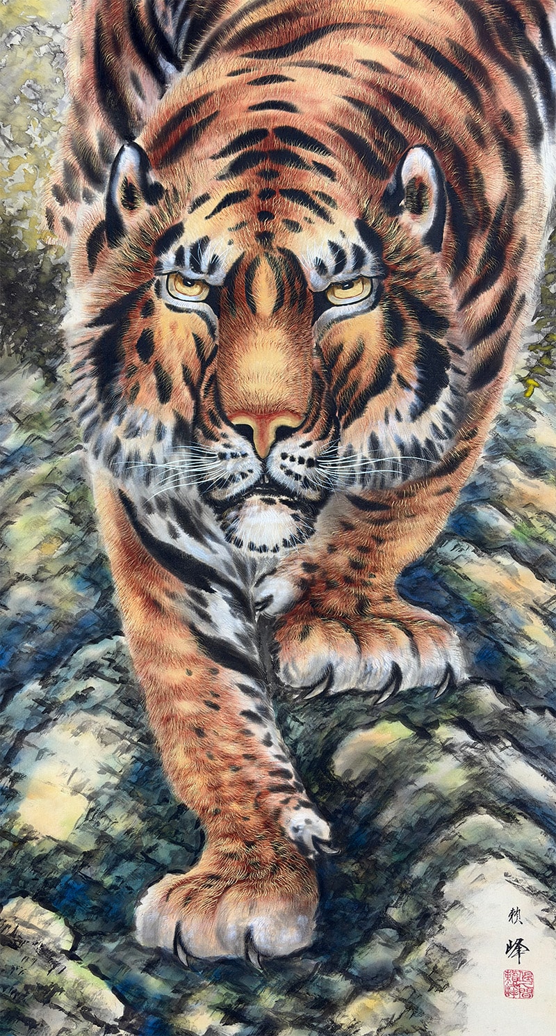 猛虎｜新・古美術 高美堂（こうびどう）｜掛軸販売・通販・買取｜骨董