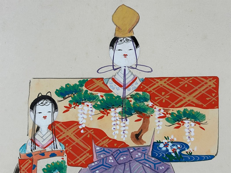 立雛｜色紙｜新・古美術 高美堂（こうびどう）｜掛軸販売・通販・買取