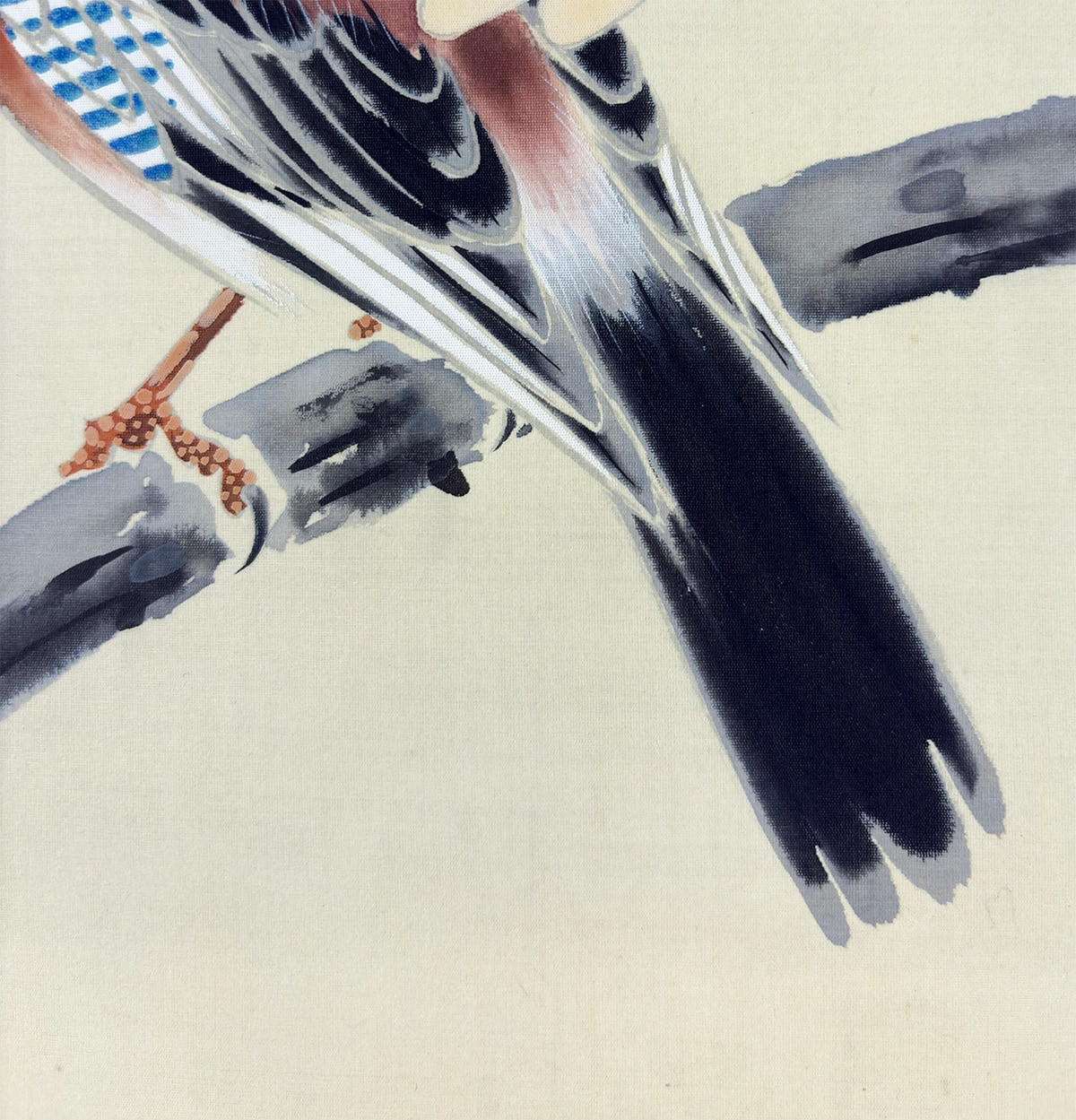 柏に橿鳥（かけす）｜新・古美術 高美堂（こうびどう）｜掛軸販売