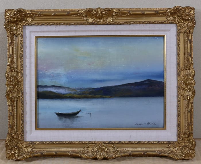 静｜額（油彩・4号）｜新・古美術 高美堂（こうびどう）｜掛軸販売