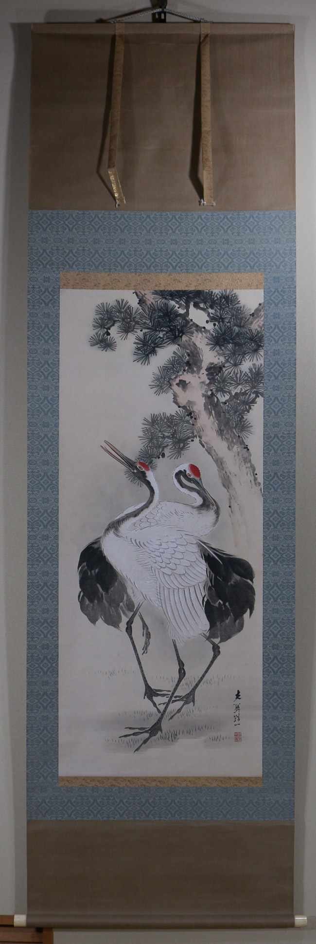 老松双鶴｜新・古美術 高美堂（こうびどう）｜掛軸販売・通販・買取