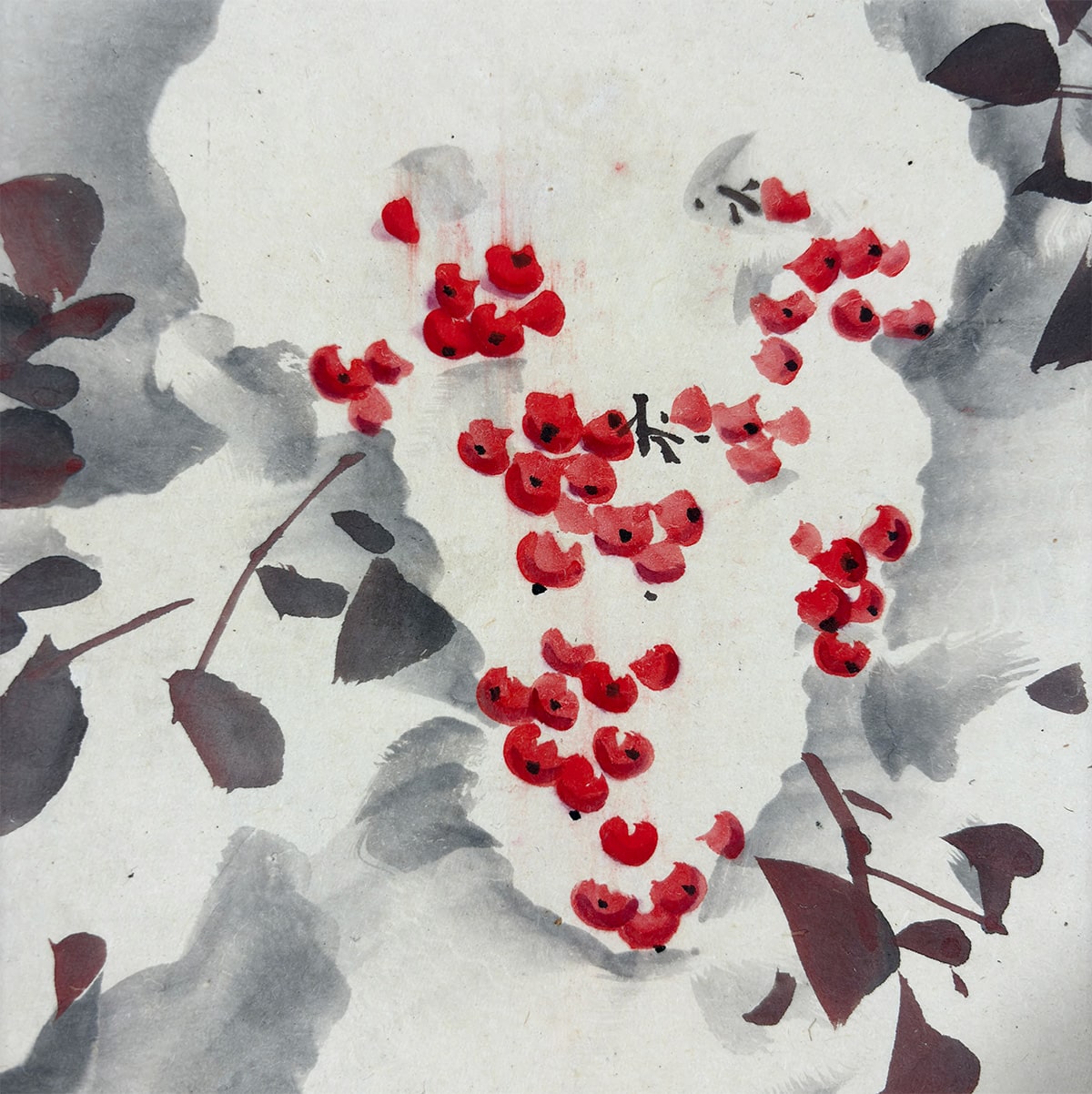 雪中南天｜新・古美術 高美堂（こうびどう）｜掛軸販売・通販・買取