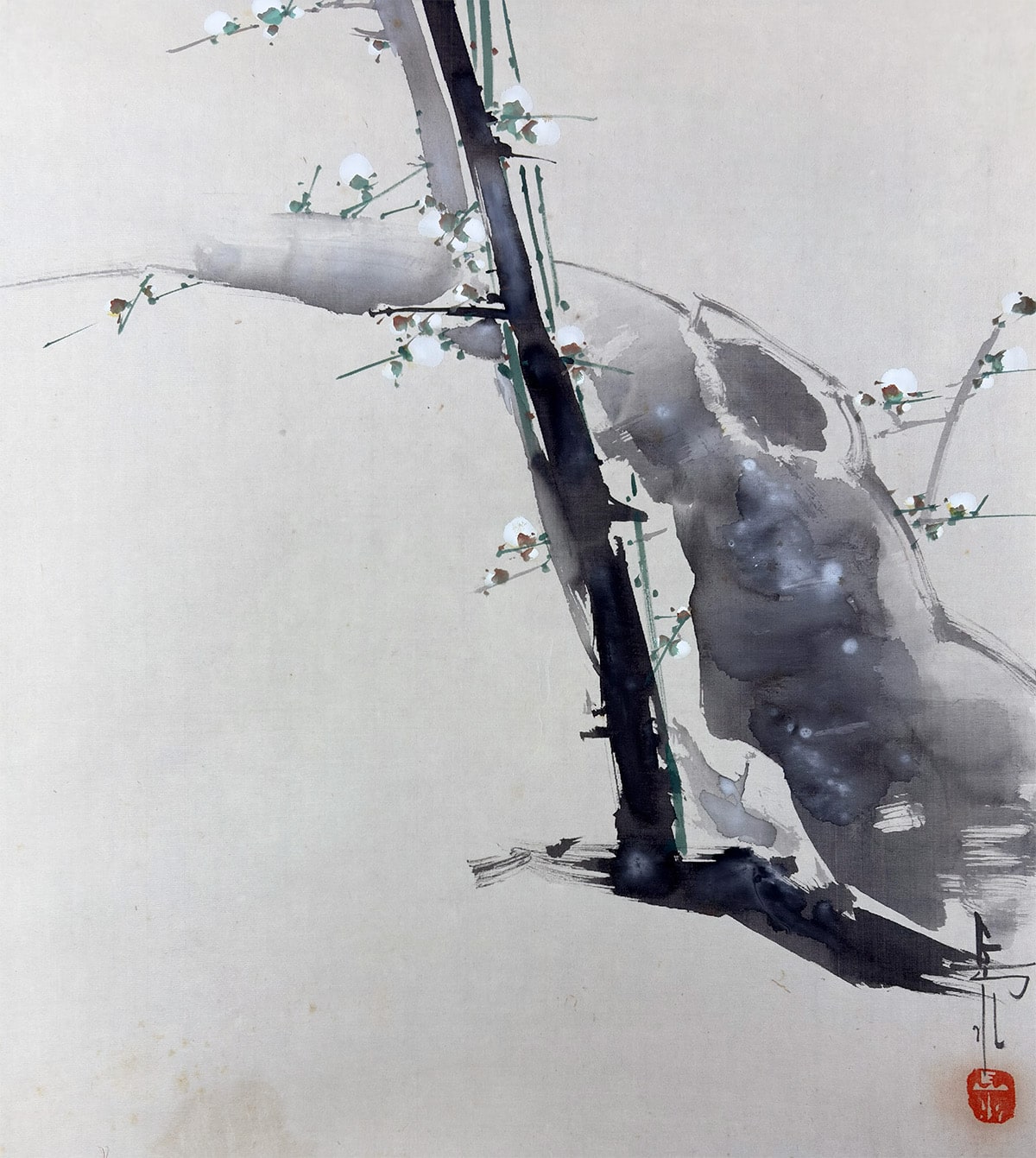 白梅｜新・古美術 高美堂（こうびどう）｜掛軸販売・通販・買取｜骨董