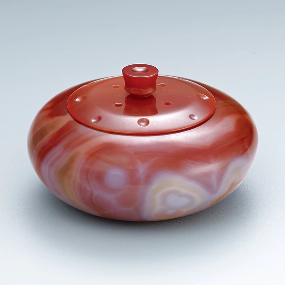 甲州水晶 河野潔 章玉 大きな耳で福を聞く 紅白福うさぎ70523 甲州水晶