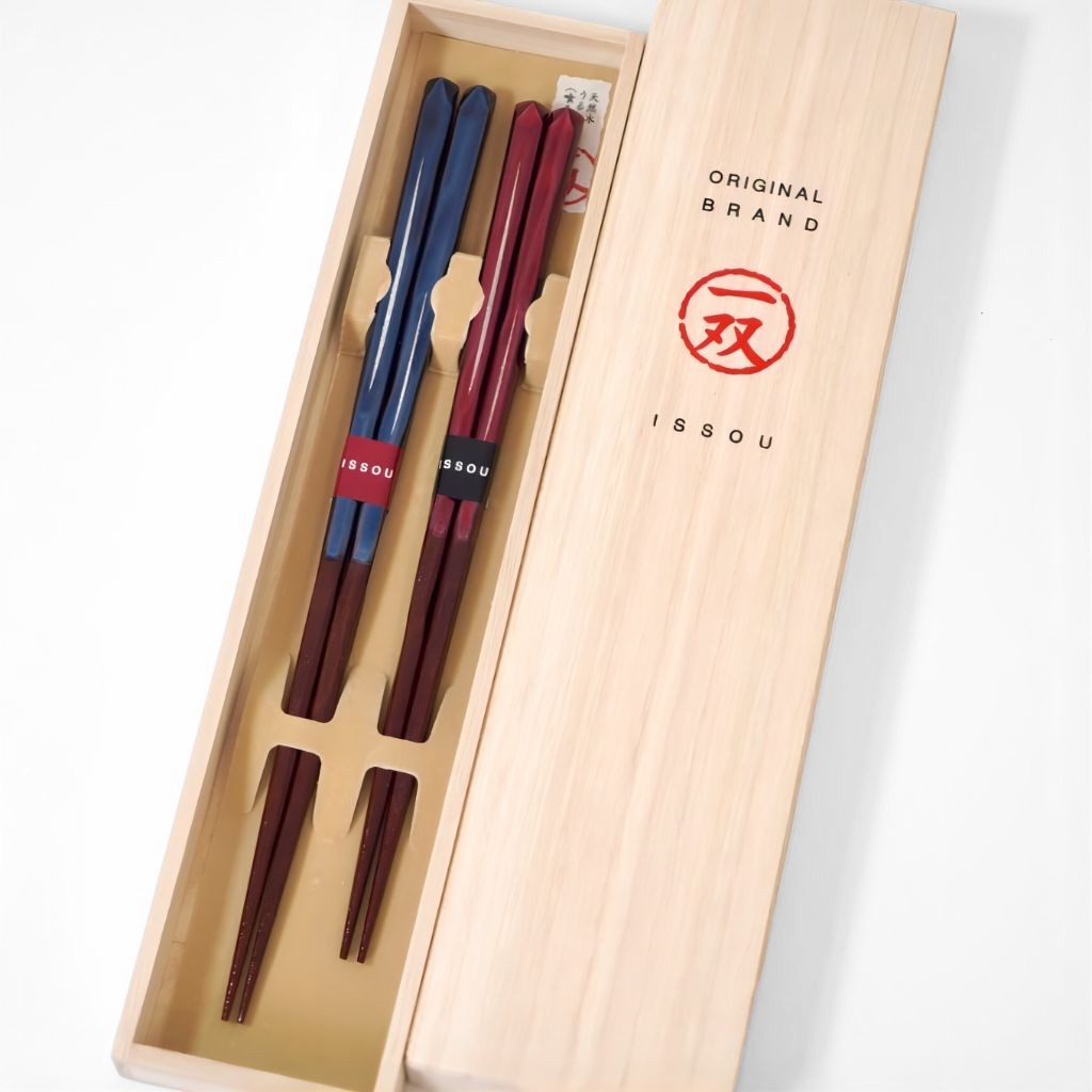 若狭 田園 夫婦箸 – 漆器 高翆