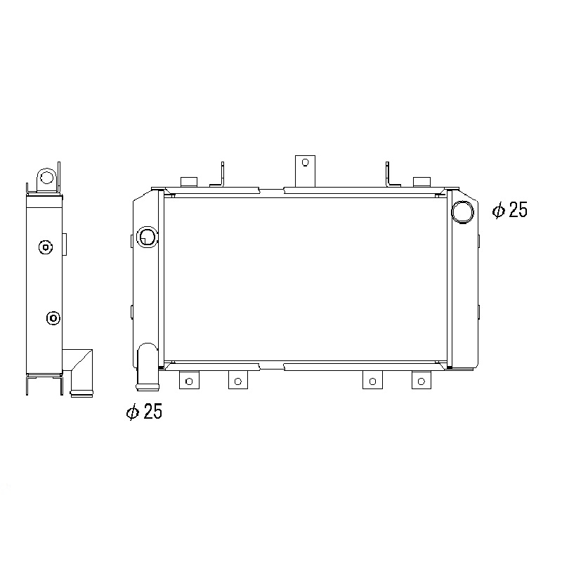 カワサキ ZRX1100/1200R ラジエーター - コーヨーラドダイレクト
