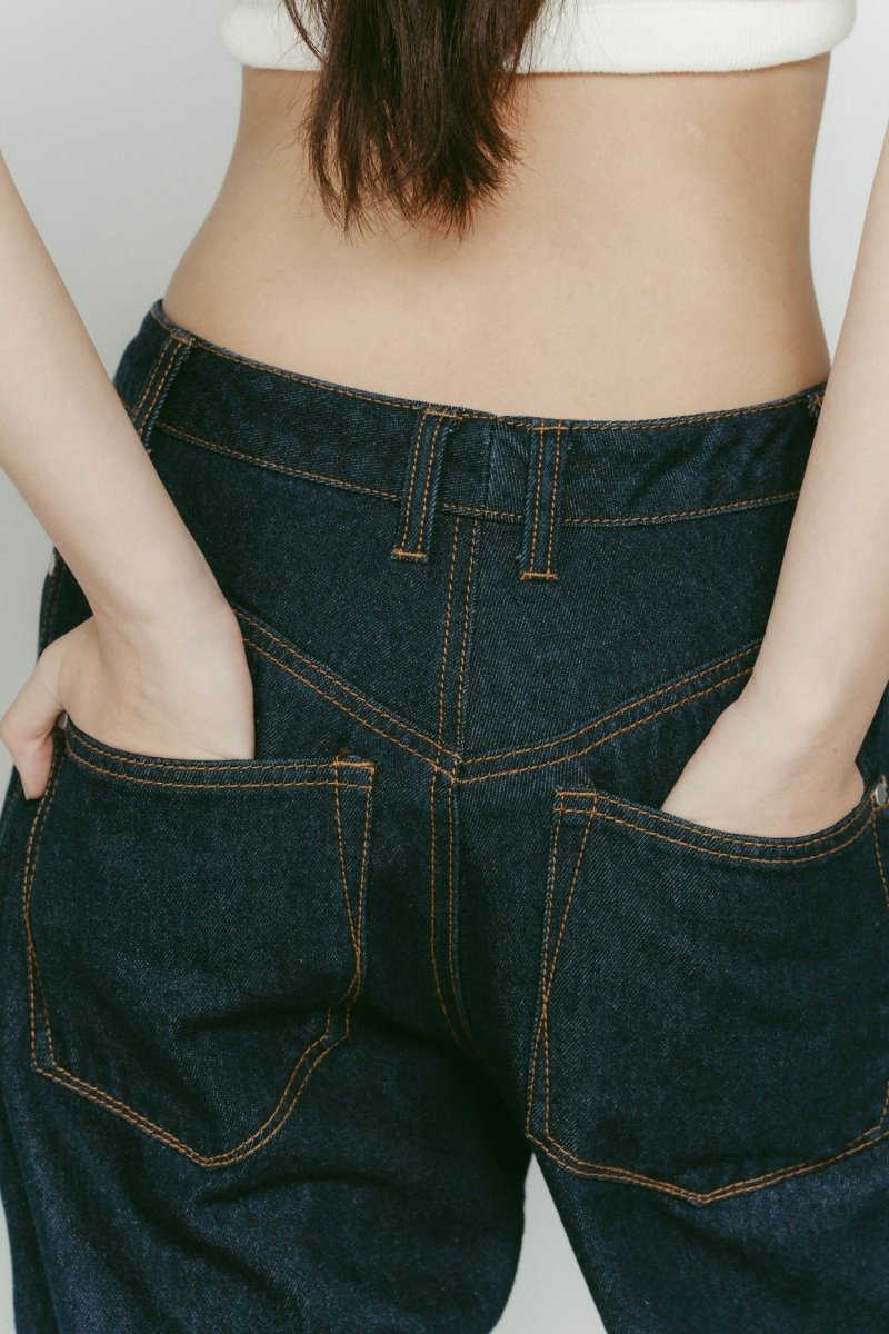 denim baggy pants(unisex)/2color | KNUTH MARF