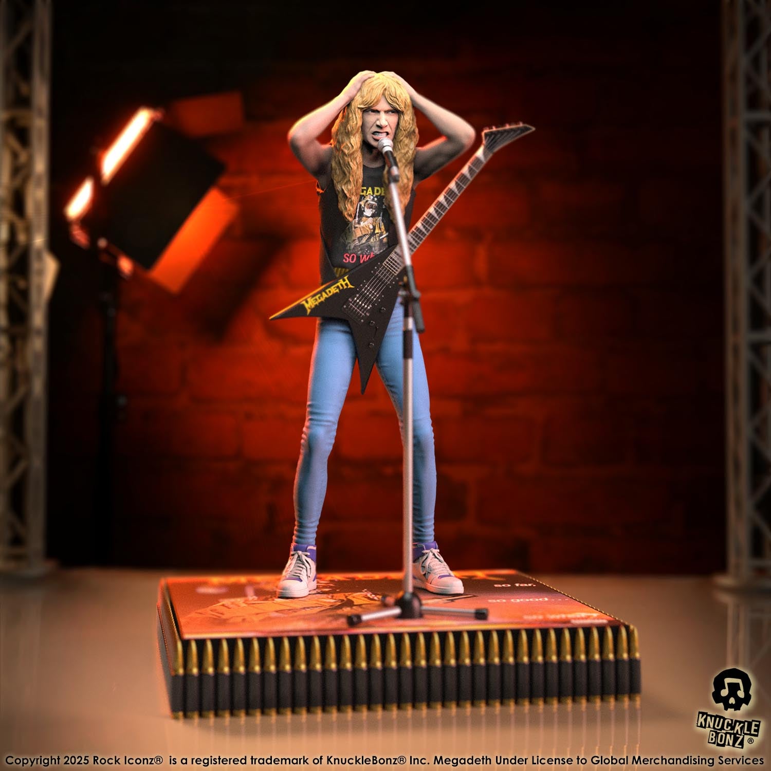 Dave Mustaine II (Megadeth) KnuckleBonz Statue