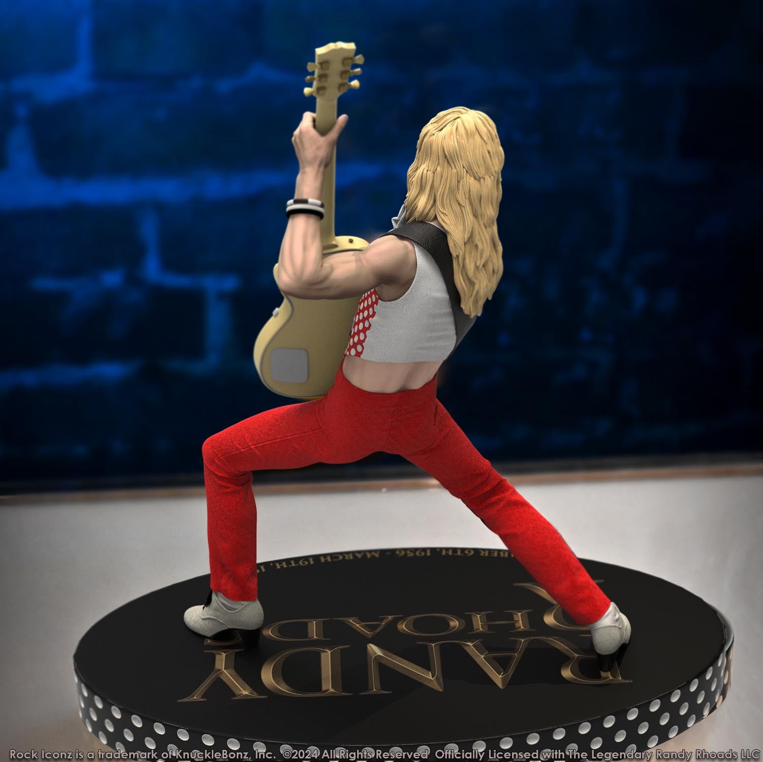 Randy Rhoads IV The Early Years Red Version KnuckleBonz Statue