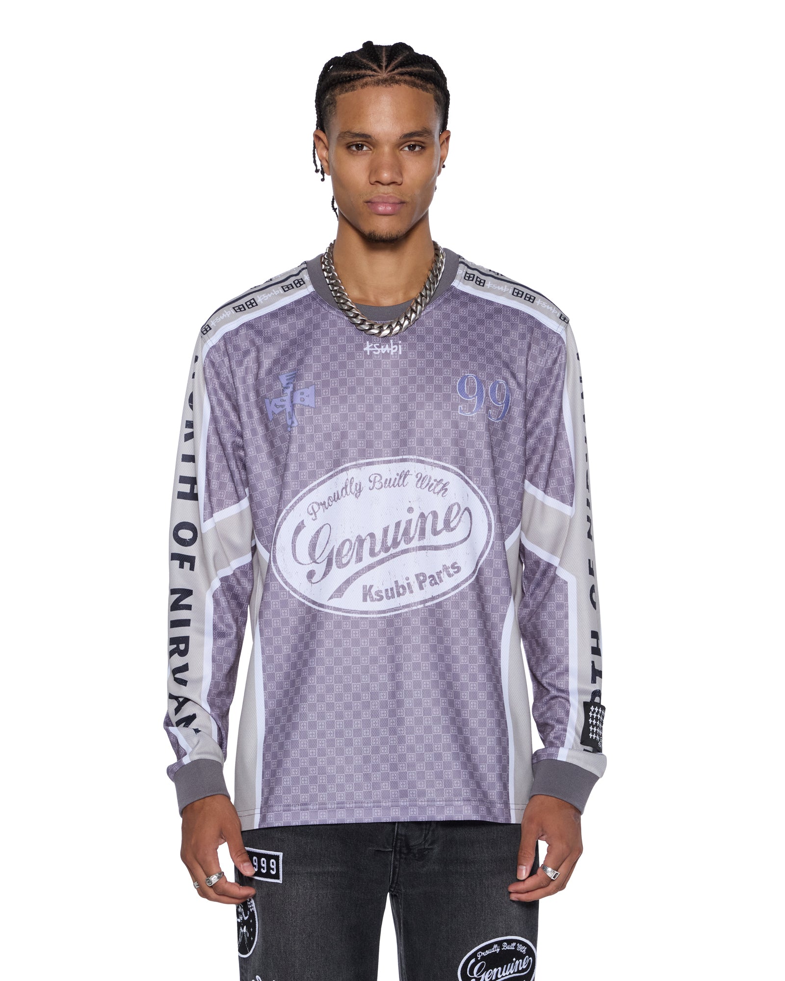 Mens Garage Ls Moto Jersey Moss Black Shirts | Ksubi ++