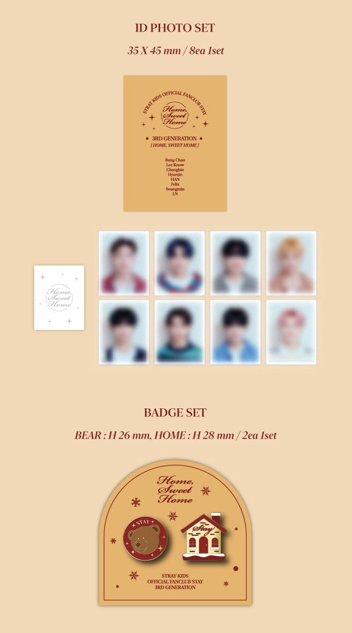 Stray Kids 3rd Fan Club Kit Full Set (Including Skz Replay) - Open