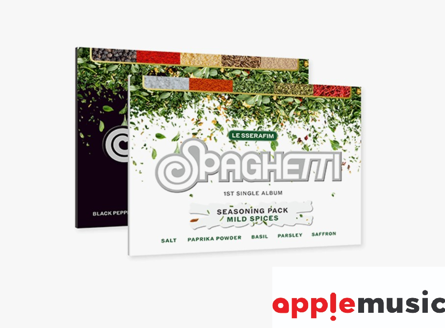 LE SSERAFIM 1st Single Album - SPAGHETTI (Weverse Albums version