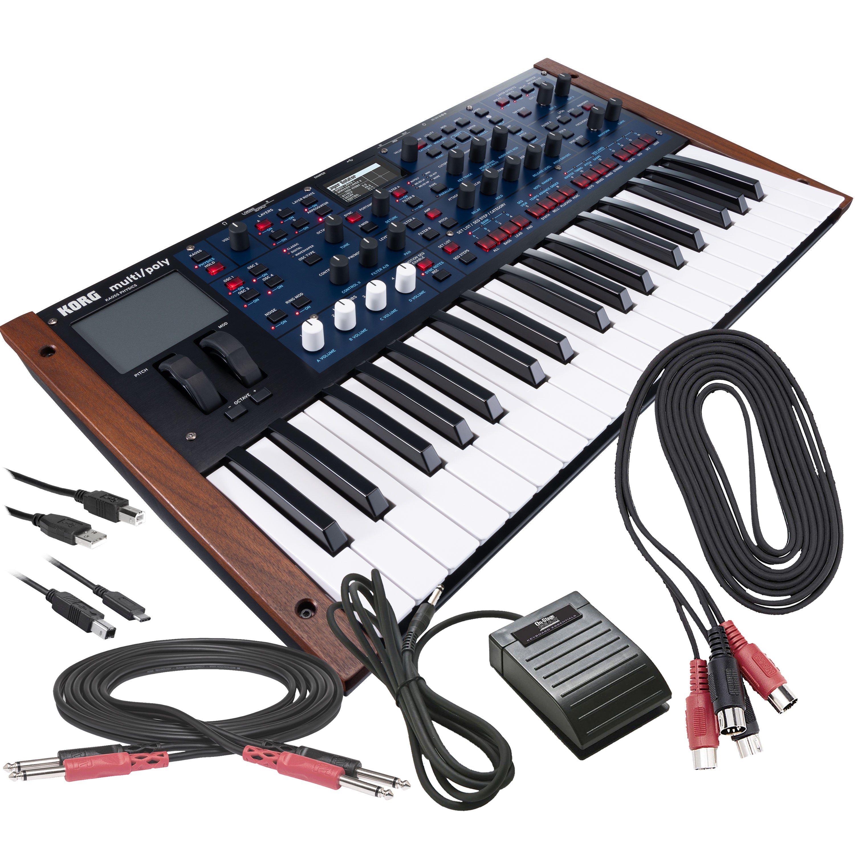 Korg Multi/Poly Analog Modeling Synthesizer CABLE KIT – Kraft Music