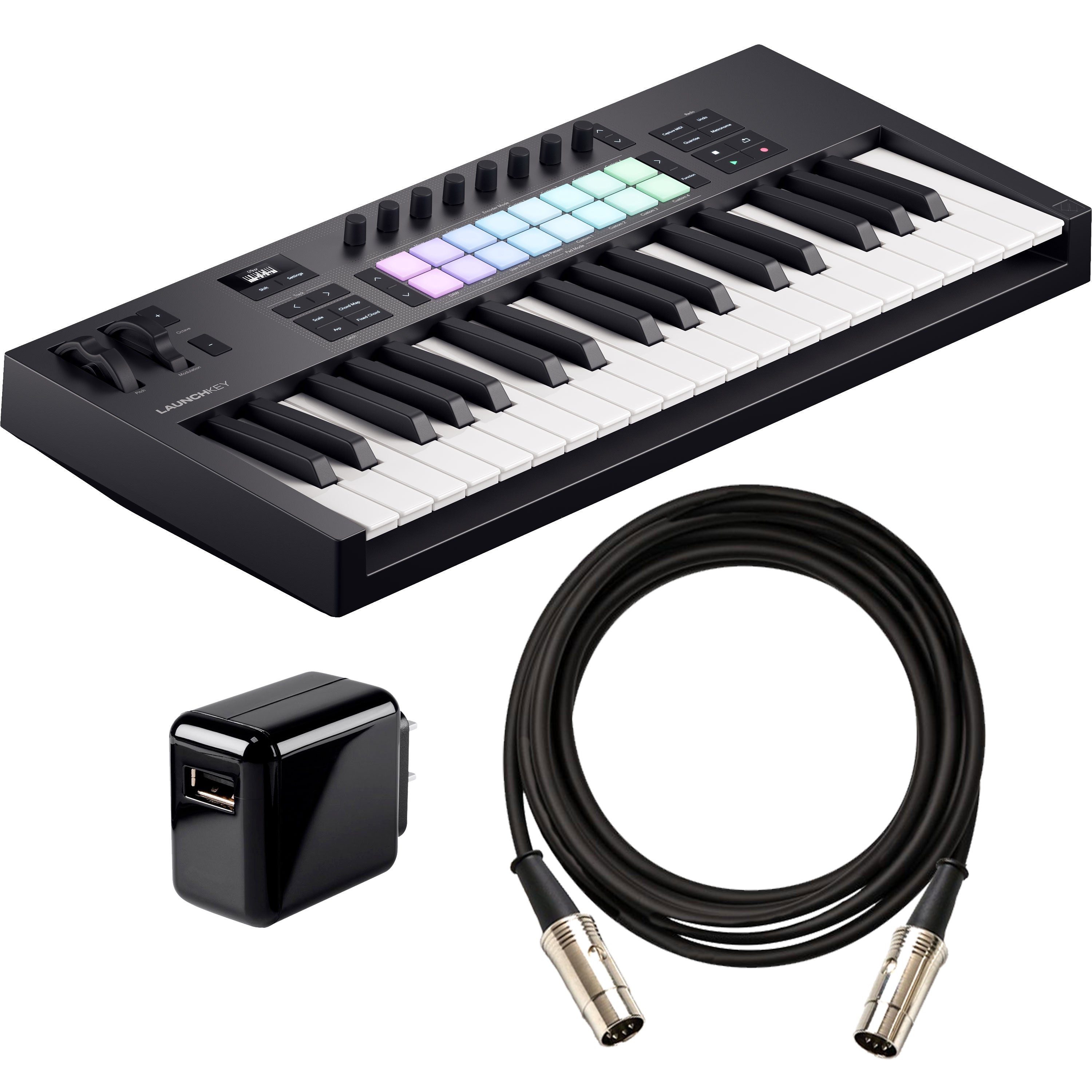 Novation Launchkey 37 Mk4 Keyboard Controller POWER & CABLE KIT