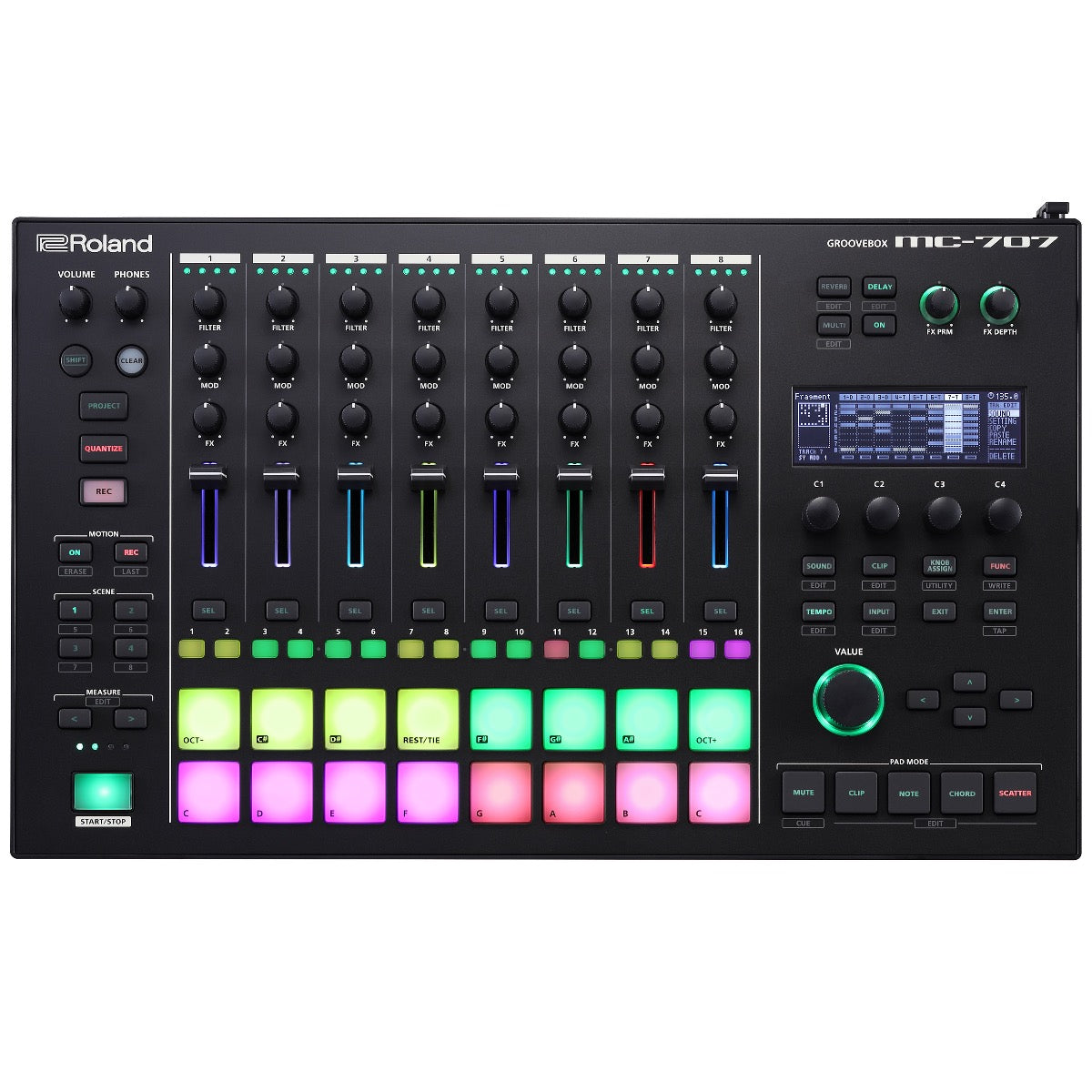 Roland MC-707 Groovebox CONTROLLER RIG – Kraft Music