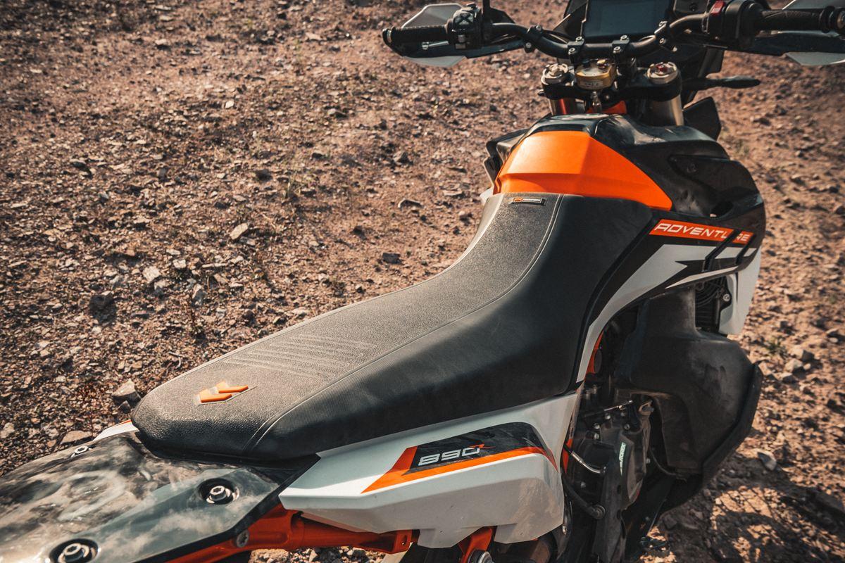 KTM High Seat (Orange/Black) 790/890 Adv/R 2019-2022 - KTM Twins