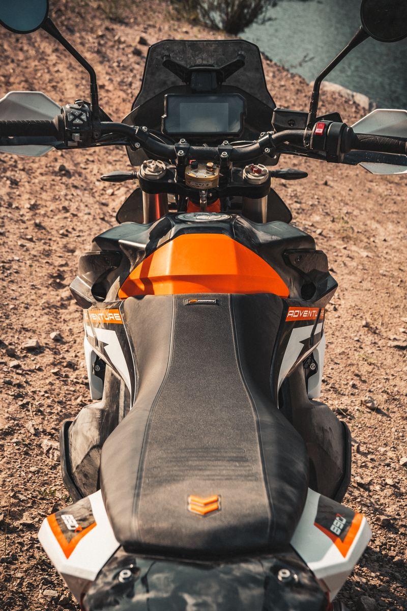 KTM High Seat (Orange/Black) 790/890 Adv/R 2019-2022 - KTM Twins