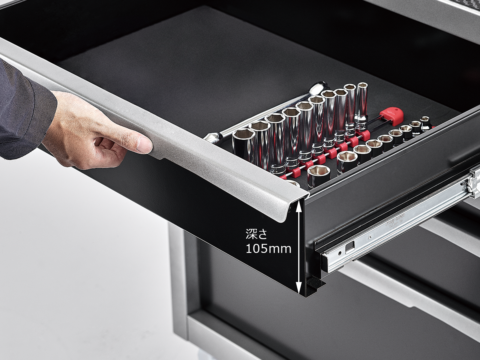 ローラーキャビネット（上段深型5段5引出し） | KTCツール