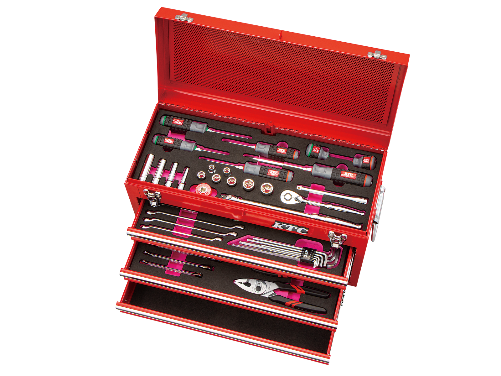 2022SKセール限定品】9.5sq.工具セット（チェスト）［51点］ | KTC