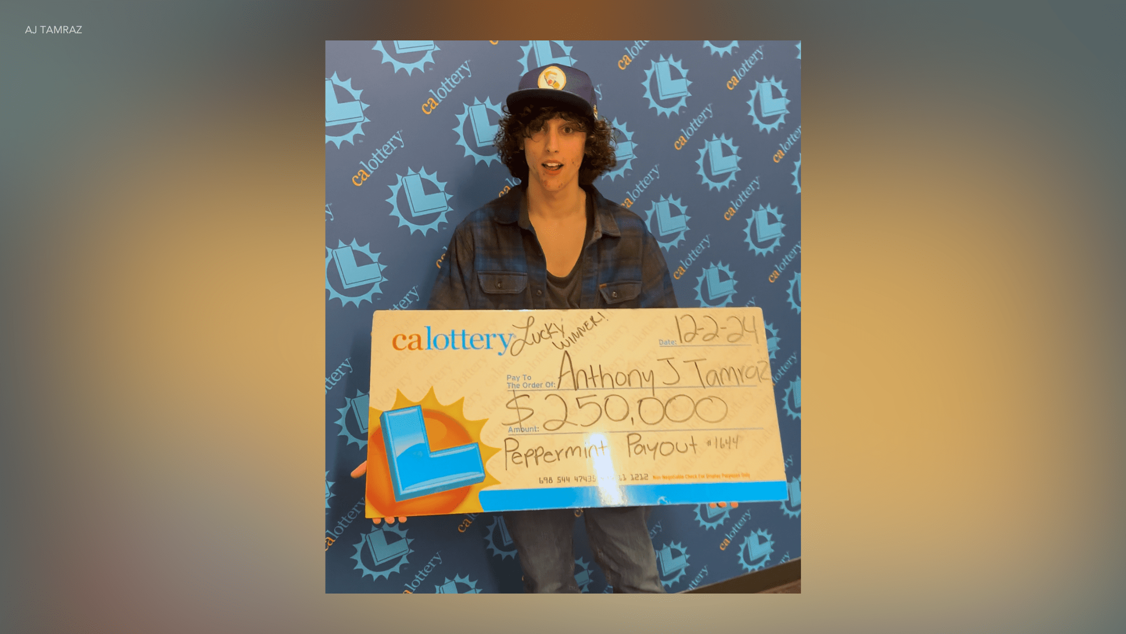 Southern California teen hits big lottery payout during concert