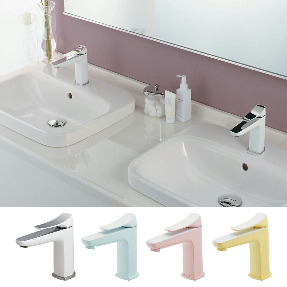 カクダイ #CL-8774AC 角型洗面器 W420×D415×H135 Claytan 半埋め 水栓