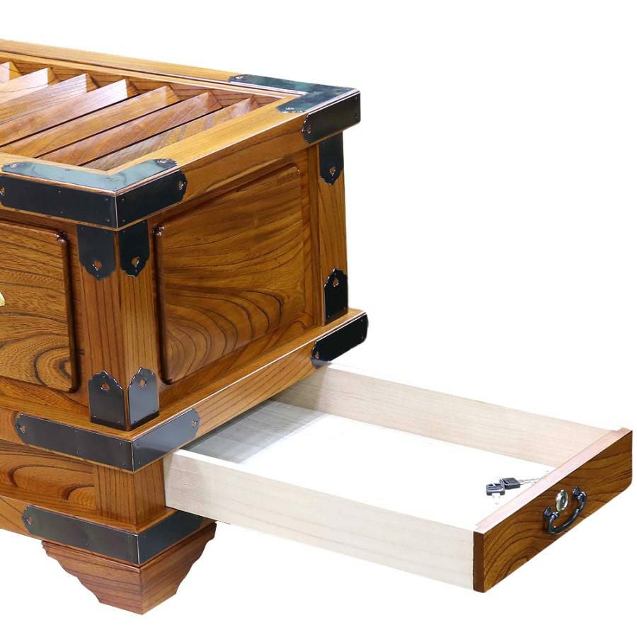 賽銭箱 本欅 （ケヤキ） 幅3尺/さい銭箱 お寺用 神社 寺院 さいせん