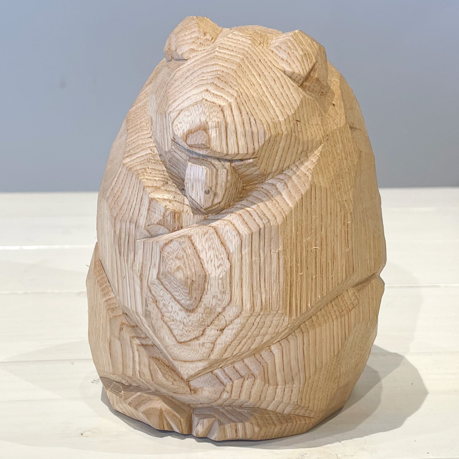 柴崎重行「【発掘熊】座熊1988」 – 八雲木彫り熊【熊つみ】